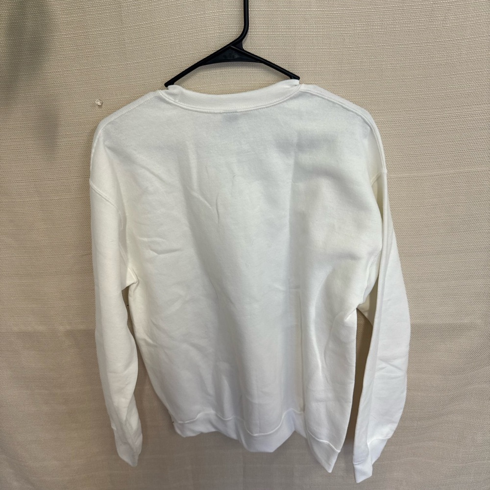 Gildan White Girls Weekend Sweater - Picture 3 of 3
